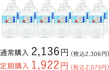 金城の華 純天然のアルカリイオン水（2L）