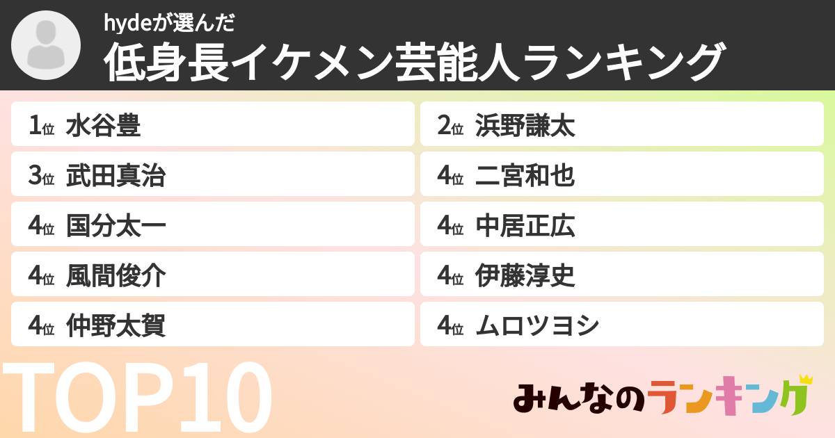 低身長な男性芸能人の身長事情とは？