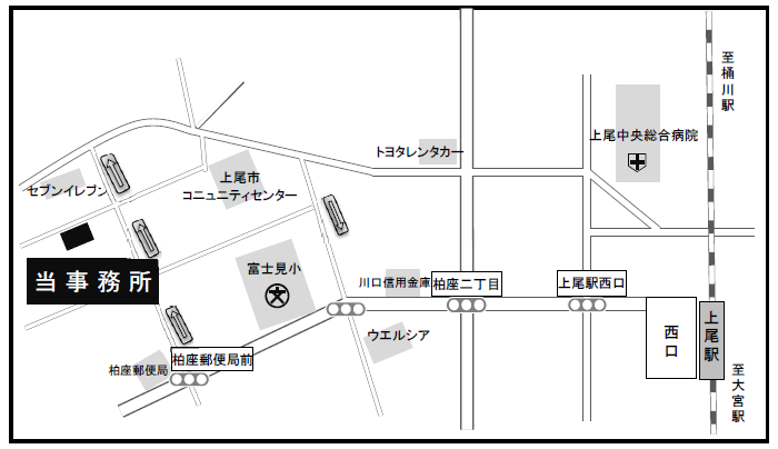 JR東日本：駅構内図・バリアフリー情報（上尾駅）