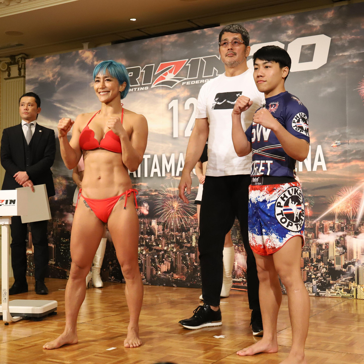 ＲＩＺＩＮ】山本美憂、白ビキニで計量に登場し「美しすぎる格闘家」を圧倒 - スポーツ報知