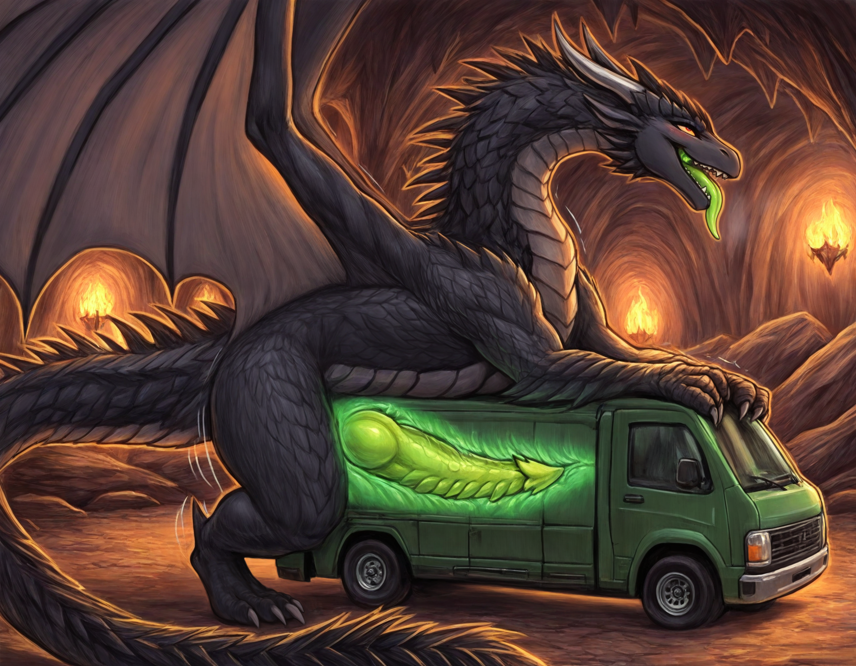 Dragons fucking cars. Porn