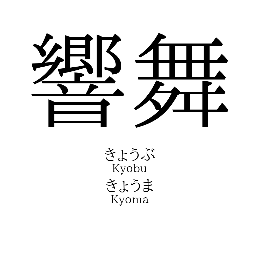 響舞」名前の意味、読み方、いいねの数は？ - 名付けポン