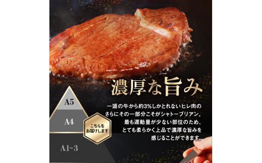 牛肉ヒレ（シャトーブリアン） 【業務用食材の仕入れなら八面六臂】