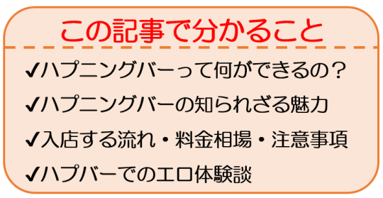 男の夜遊び体験日記 - ハプニングバー