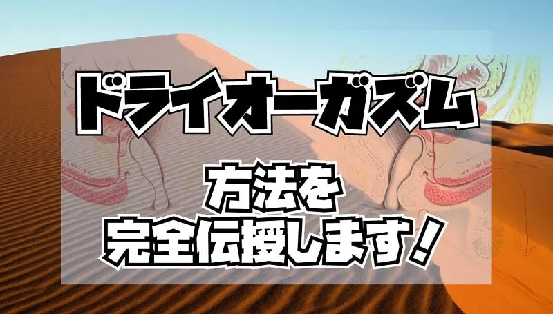 ドライオーガズムを得るためのコツとやり方｜前立腺開発についても解説｜風じゃマガジン