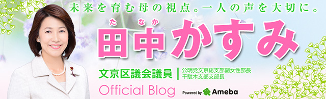 田中かすみ（文京区議会議員） | 【田中家の息子と母の会話】