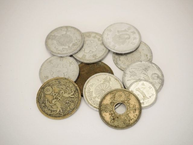 ○【中古】昭和六十四年／平成元年 5円硬貨 2枚セット、5円玉 五円硬貨 五円玉