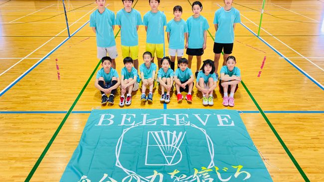 BELIEVEジュニアバドミントンクラブ | 昨日の日曜日は一日練習、9:00-18:00 ちょっとだけ暖かい体育館😚