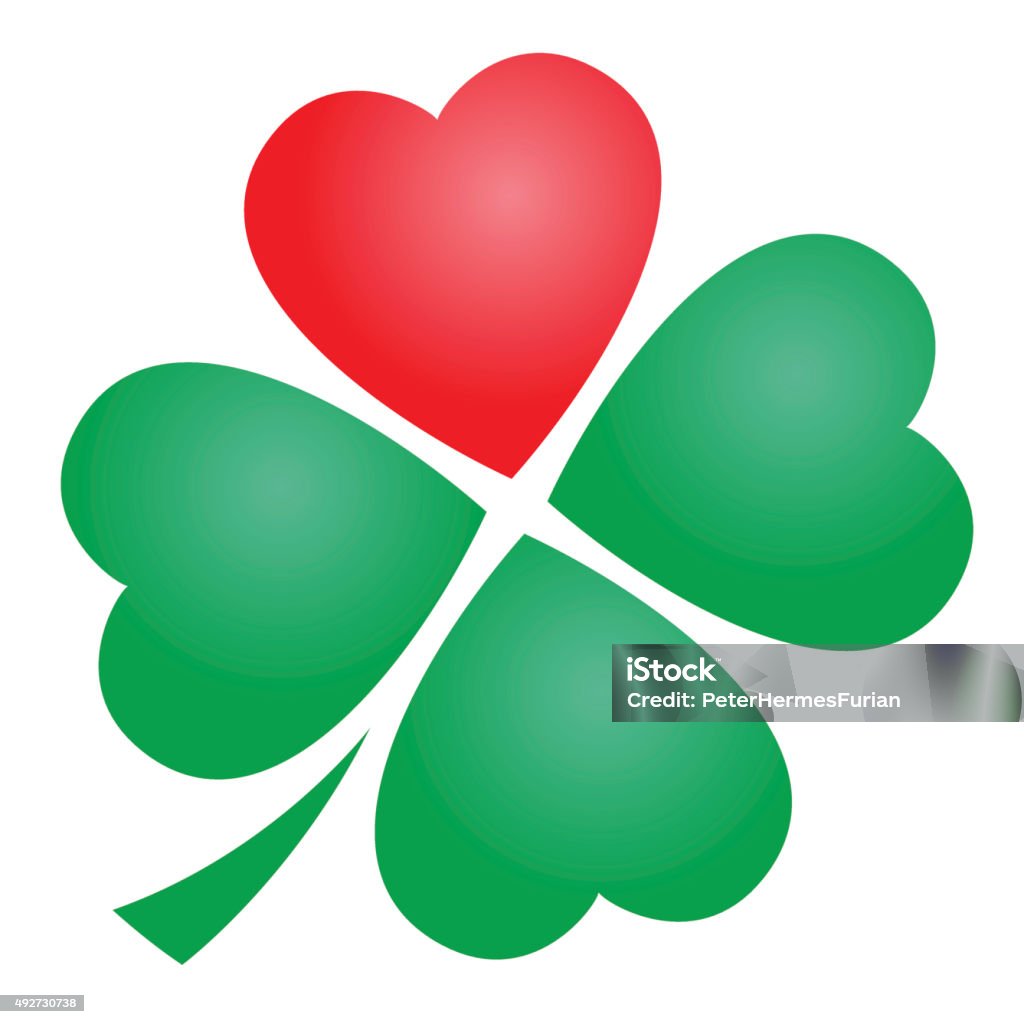 Nature clover heart