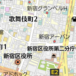 新宿角海老（新宿区/サービス店・その他店舗）の地図｜地図マピオン