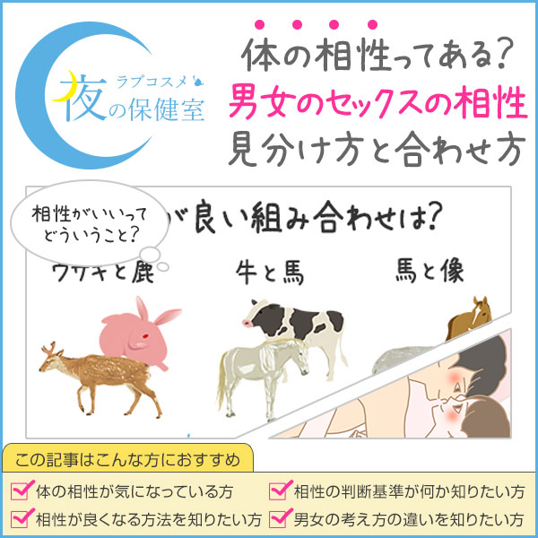 体の相性は何で決まる？合わせる方法 - 夜の保健室